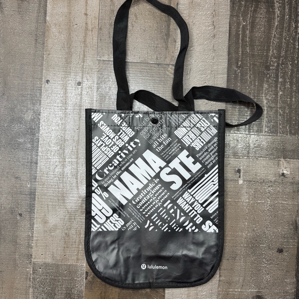 Lululemon Small Black Reusable Tote